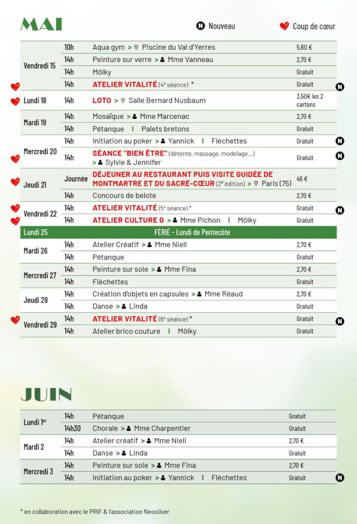 programme mDA yerres 2026