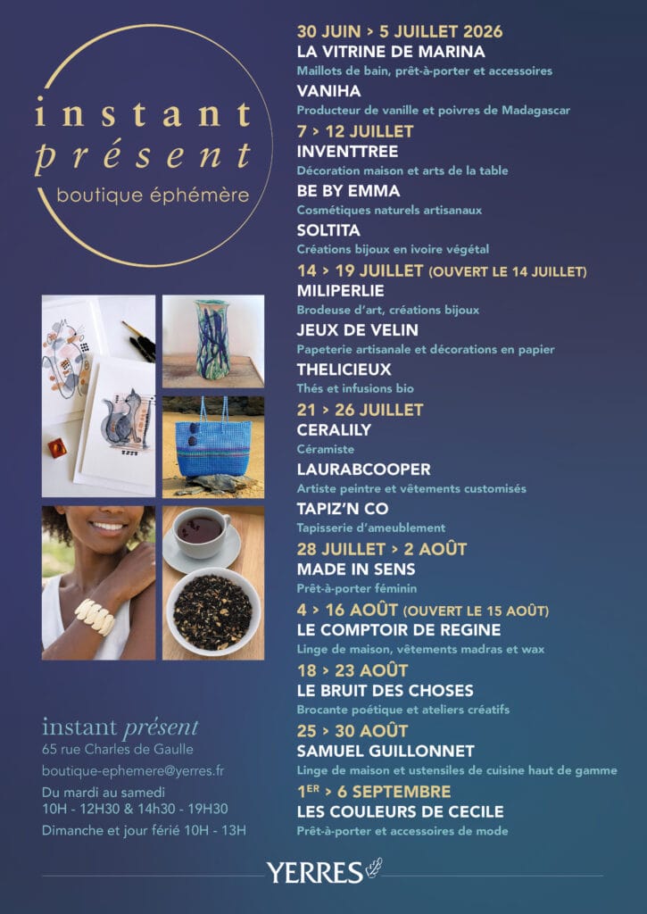 programme boutique éphémère 2026 été