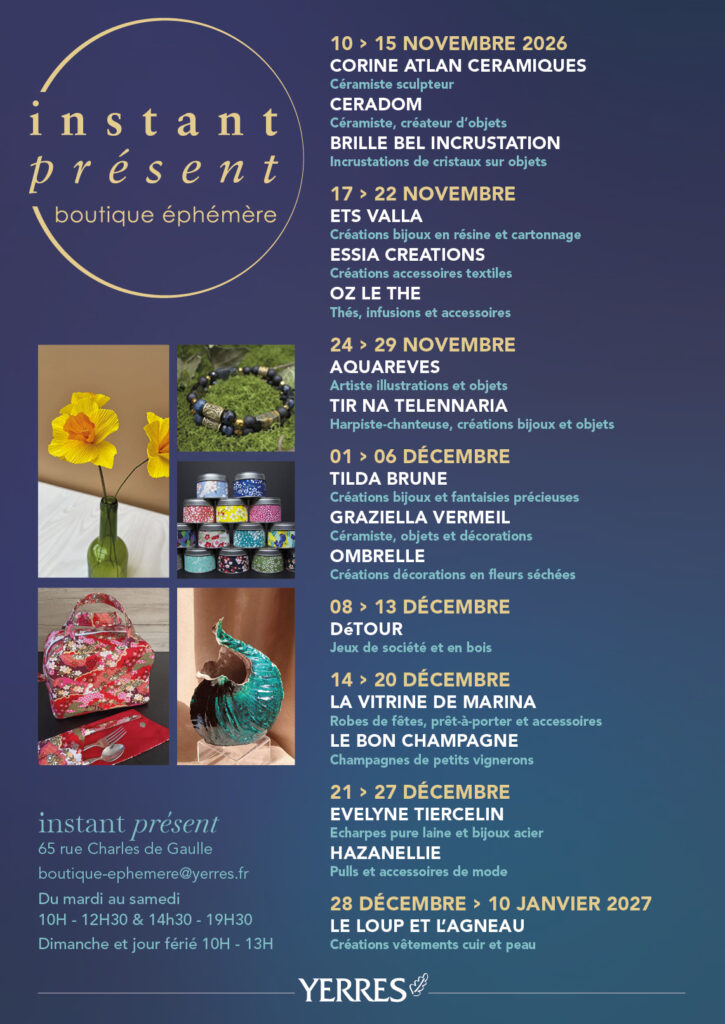 programme boutique éphémère yerres 2026