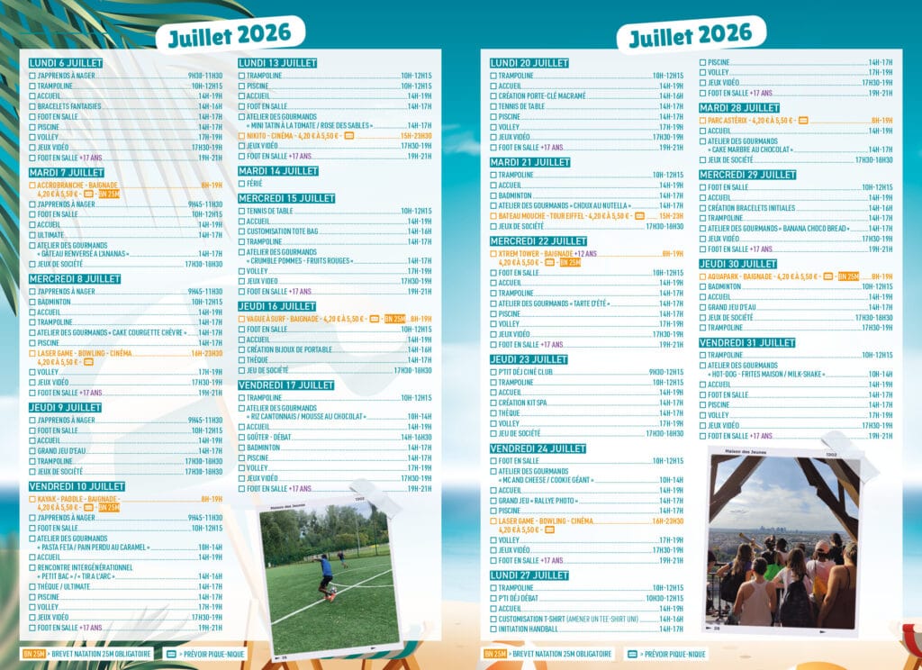programme mj juillet 2026 yerres