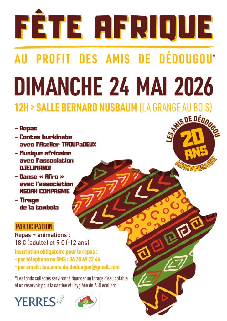 affiche fête afrique 2026
