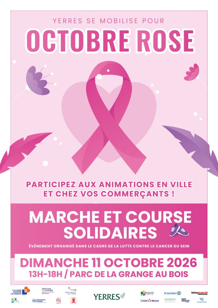 affiche octobre rose yerres 2026