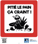 panneau canard qui a mal au ventre à cause du pain