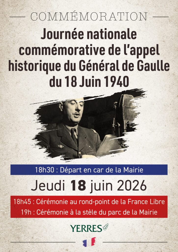 Invitation commémoration 18 juin 1940