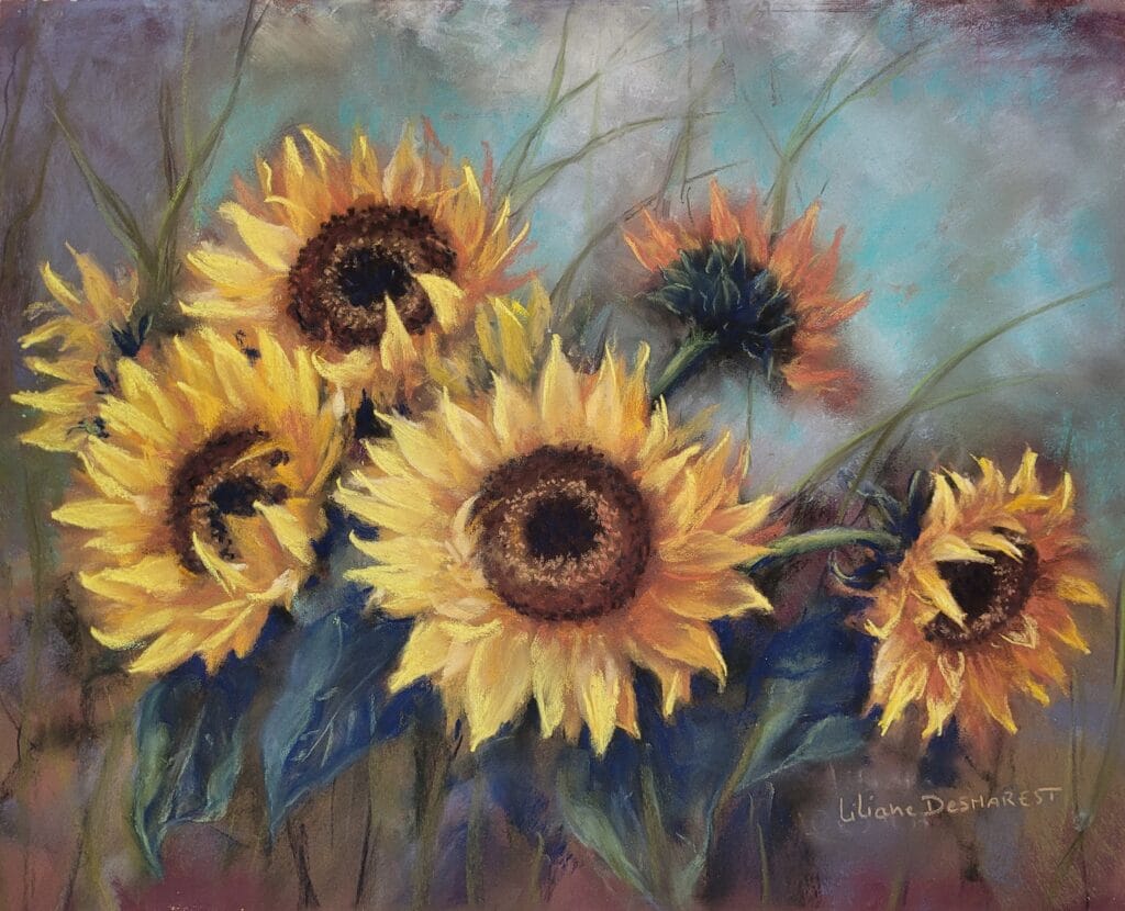 peinture de tournesols