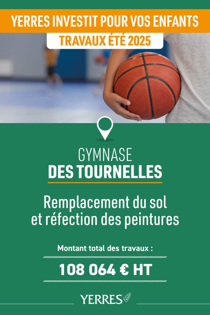 travaux gymnase tournelles 2025 Yerres