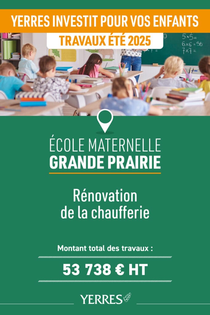 travaux école maternelle grande prairie 2025 Yerres