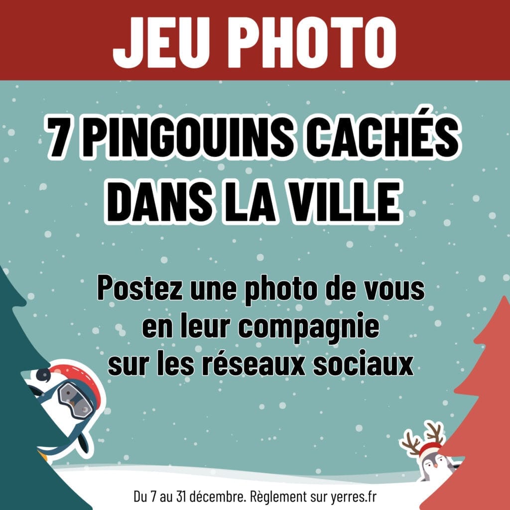 affiche pingouin cachés dans la ville