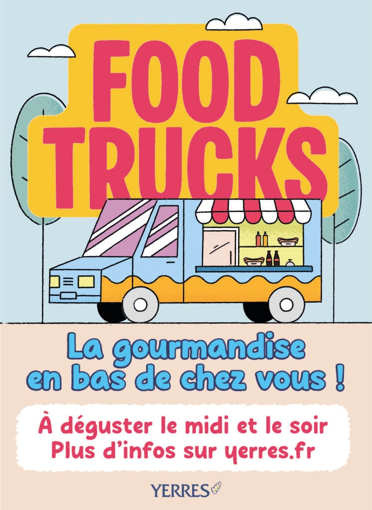 affiche avec un food truck