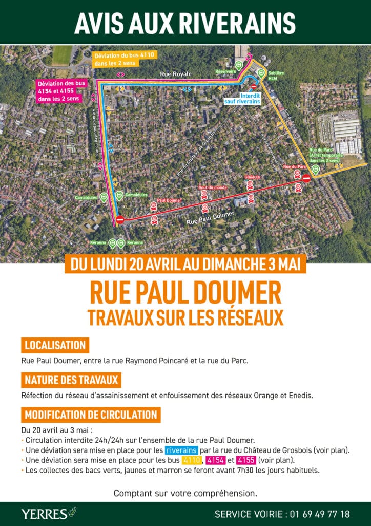 avis riverain doumer yerres 2026