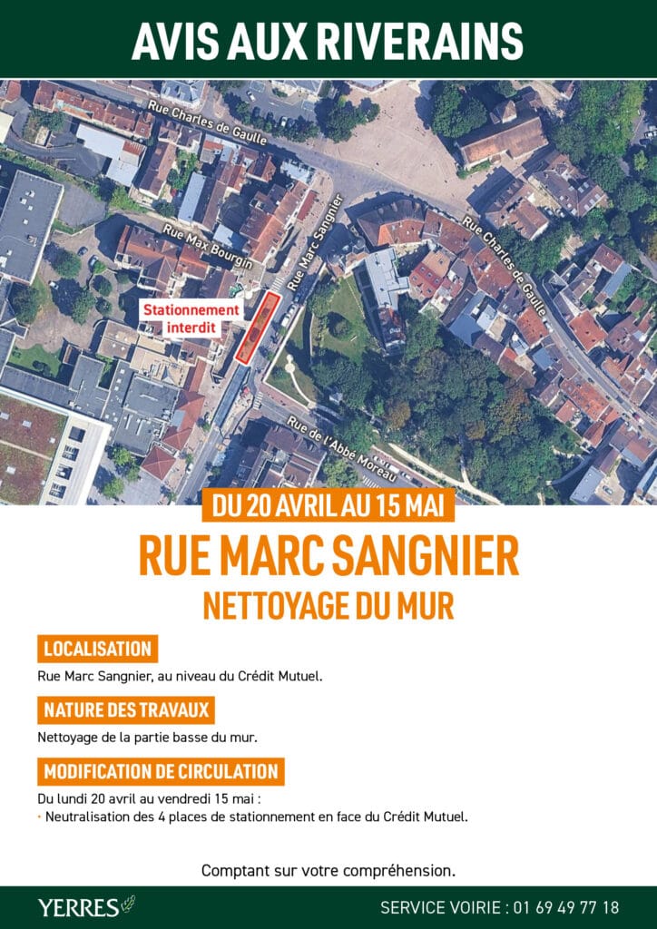 travaux marc sangnier yerres 2026