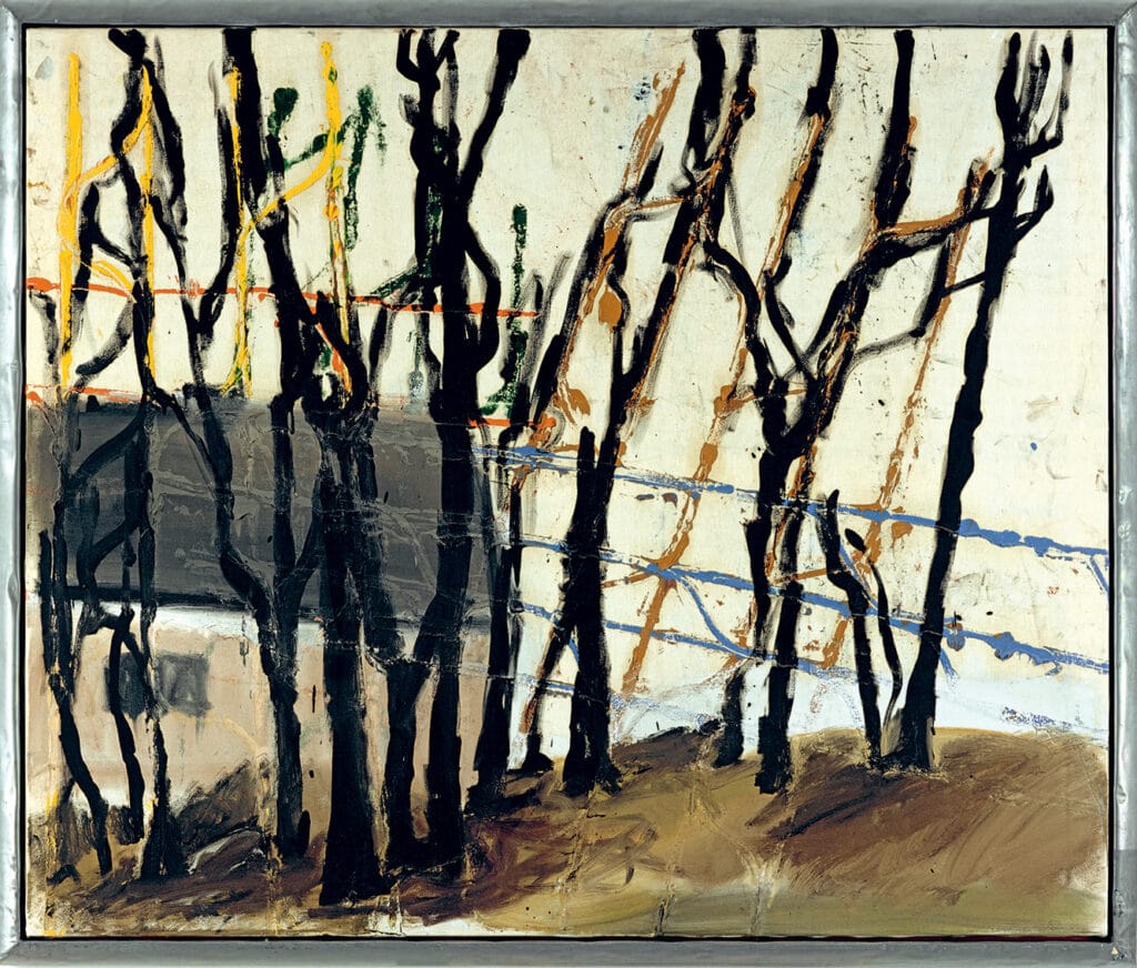 Markus Lüpertz (né en 1941) Landschaft (Paysage) 1997 - Huile sur toile, 134 x 160 cm Collection privée - © Galerie Michael Werner - © ADAGP, Paris, 2026