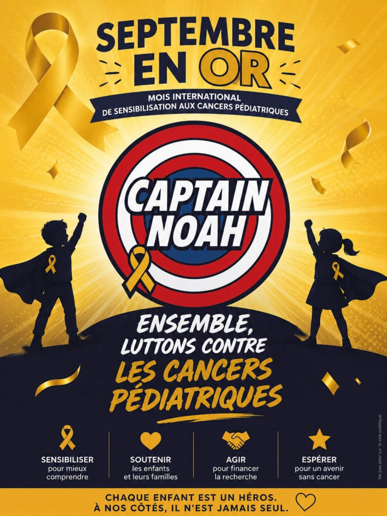 affiche captain Noah septembre en or