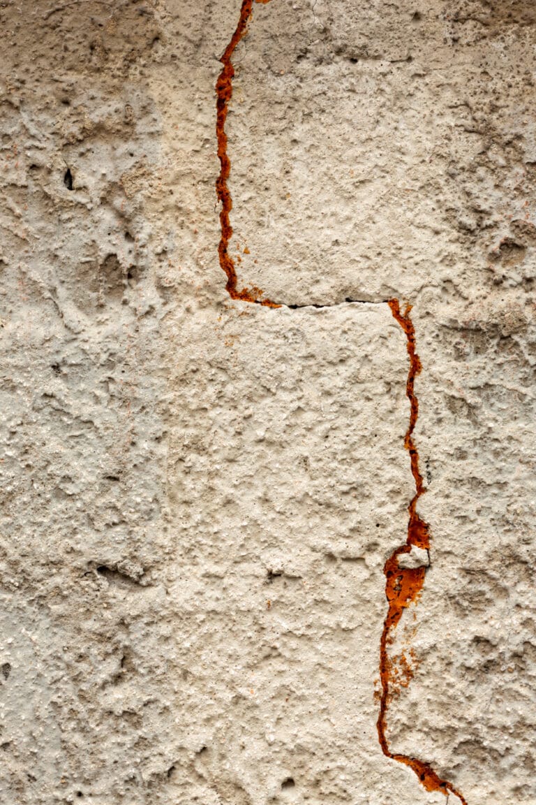 fissure sur un mur