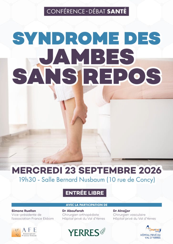 affiche jambes sans repos Yerres 2026