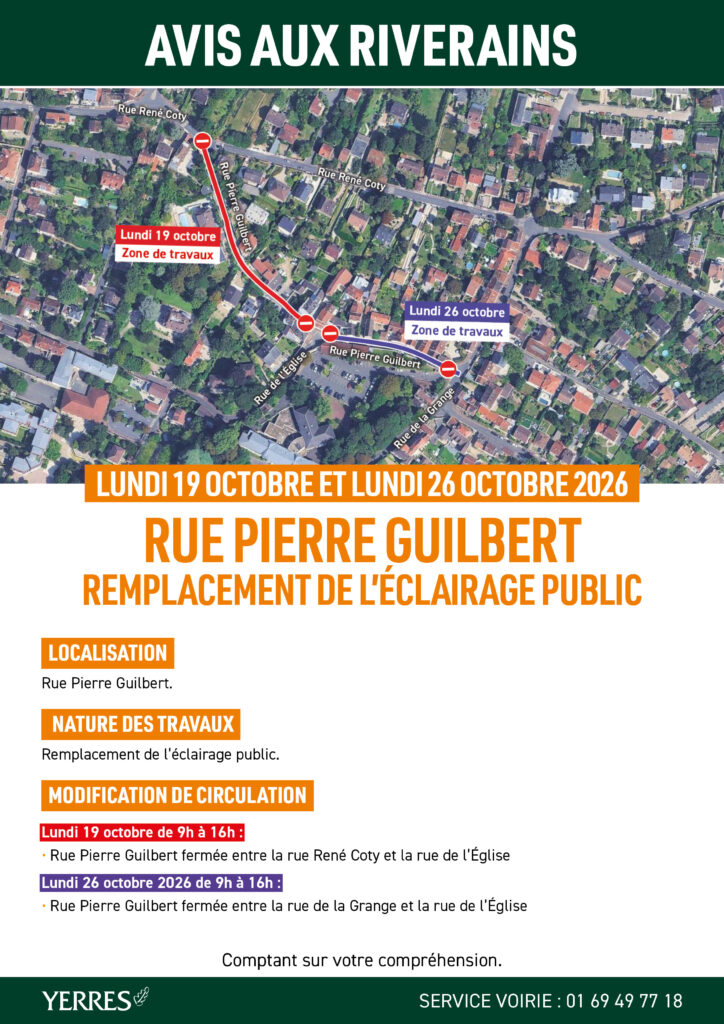 rue pierre guilbert octobre 2026